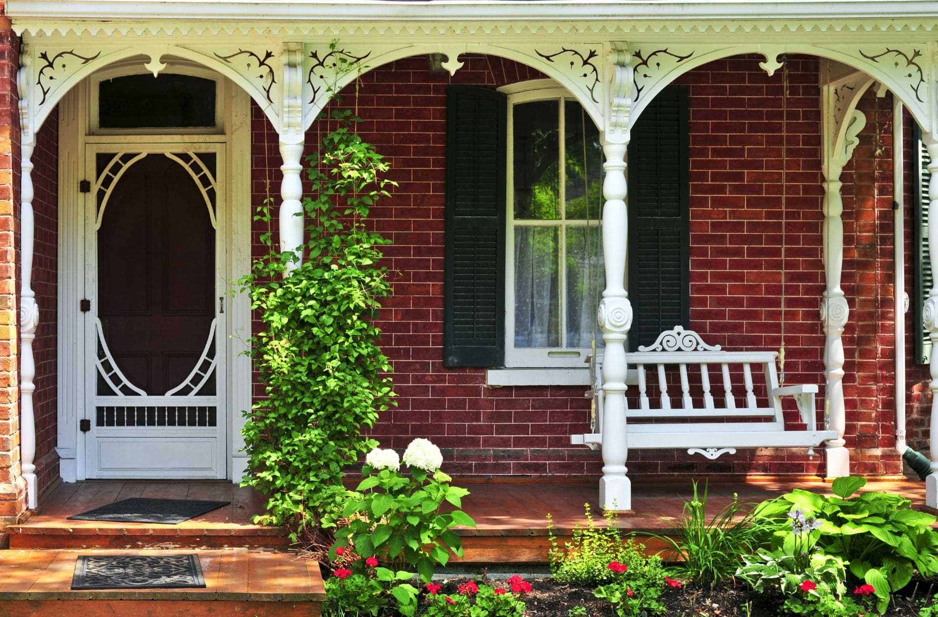 brick porch